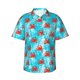 thumbnail image 1 of Fotbe Crab Swims In The Ocean Camisa Hawaiana para Hombre Unisex – Camisa Casual de Verano con Botones de Manga Corta de Algodón y Lino,Medium, 1 of 7