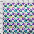 thumbnail image 3 of oneOone Polyester Spandex Purple Fabric Abstract Galaxy Circle Fabric For Sewing Printed Craft Fabric By The Yard 56 Inch Wide, 3 of 4