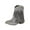 Gray, variant on Wensltd Fall Shoes for Women Fashion Casual Trendy Winter Chunky Heel Tassel Suede Ankle Boots Black