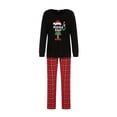 thumbnail image 1 of Seyurigaoka Family Matching Christmas Pajamas Outsuit, Elf Print Tops with Plaid Pants, 1 of 9