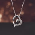 thumbnail image 4 of Everly Women's Diamond Accent 10k White Gold Heart Pendant with Chain, 4 of 10