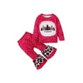thumbnail image 1 of xiaxaixu Girls Christmas Clothes Set, Pullover and Leopard Print Trousers, 1 of 9