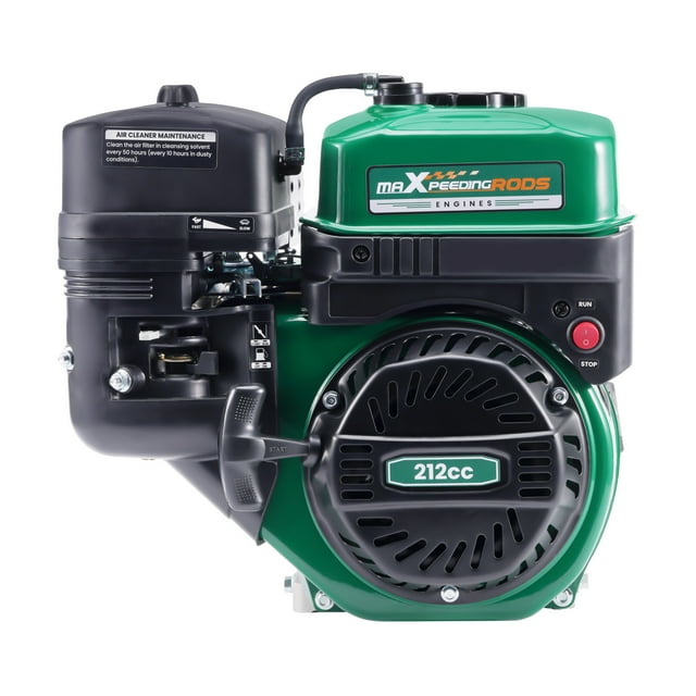 Maxpeedingrods 212cc 4-Stroke 7HP Gas Engine Motor Recoil Start Horizontal Go Kart Water Pump