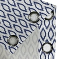 thumbnail image 4 of Ambesonne Ikat Grommet Curtain, Eastern Blue Ornament, 50" x 72", Royal Blue and White, 4 of 6