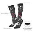 thumbnail image 5 of Picia Women Crew Soft Moisture-wicking Socks I Love Coffee Pattern Design Cotton Socks, One Size fit All, 5 of 9