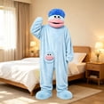 thumbnail image 5 of ZHANGDER Big Mouth Monster Onesie Wearable Onesie, Hooded Plush Fleece Soft Loungewear with Shoes, 2Y-2XL, 5 of 6