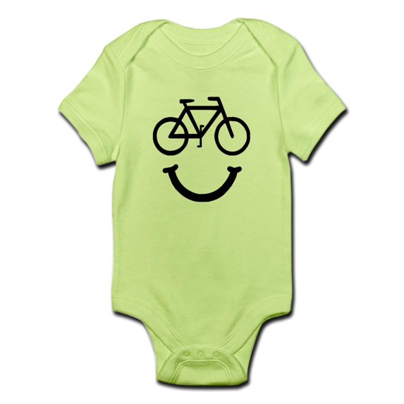 CafePress - Bike Smile Infant Bodysuit - Baby Light Bodysuit