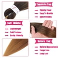 thumbnail image 5 of Ombre Brown With Blonde Braiding Hair Pre stretched 24 Inch 8 Packs Pre stretched Braiding Hair Yaki Texture Synthetic Hair Extension Itch  Hot Water Setting(24", T1B/30/27#), 5 of 7