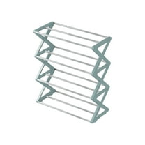 Miogawg Shoe Rack, Portable Folding Shoe Storage Rack, Without Installation Small Shoe Rack Perfect For Corridors, Bedrooms And Small Spaces (4 Tier)