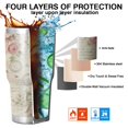 thumbnail image 7 of 30oz Pioneer Flower Tumblers Stainless Steel Tumbler with Lid and Straw,Vacuum Insulated Double Wall Travel Tumbler Cups Mug with Cleaning Brush for Coffee,Tea, 7 of 7