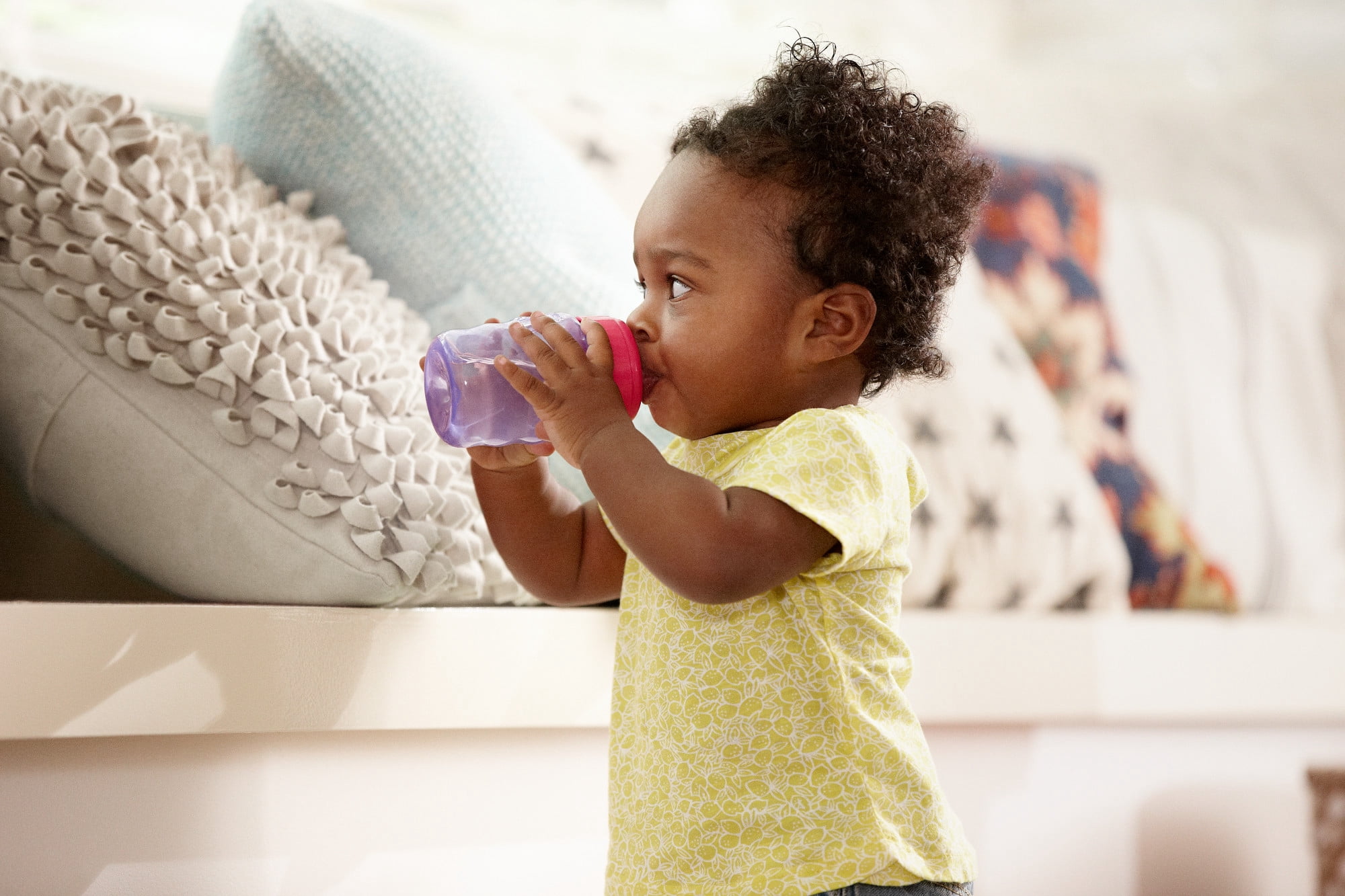 Philips Avent My Easy Sippy Cup with Soft Spout and Spill-Proof Design, Pink/Purple, 9oz, 2pk, SCF553/23