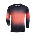 thumbnail image 4 of Gamivast Men's Ombre Graphic Long Sleeve T Shirts Crew Neck Running Tops Breathable Mesh Dot Texture Athletic Gym Workout Quick Dry Sport Tees, 4 of 7