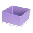 thumbnail image 4 of Unique Bargains Fabric Storage Cube Storage Bin Storage Basket Purple 12*12*6in, 4 of 6
