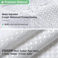 thumbnail image 3 of Cortina de Ducha de Tela para Puesto - Cortinas de Ducha de Tela Gruesa ponderada con Tejido de Gofre de 54 x 78 Pulgadas de Largo para baño, baño de Lujo de Spa de Hotel de Servic, 3 of 5