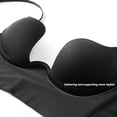 thumbnail image 2 of Push Up Plus Size Deep U Plunge Bra Multiway Clear Straps Low Back Cut Lingeries Newway CPDD, 2 of 5
