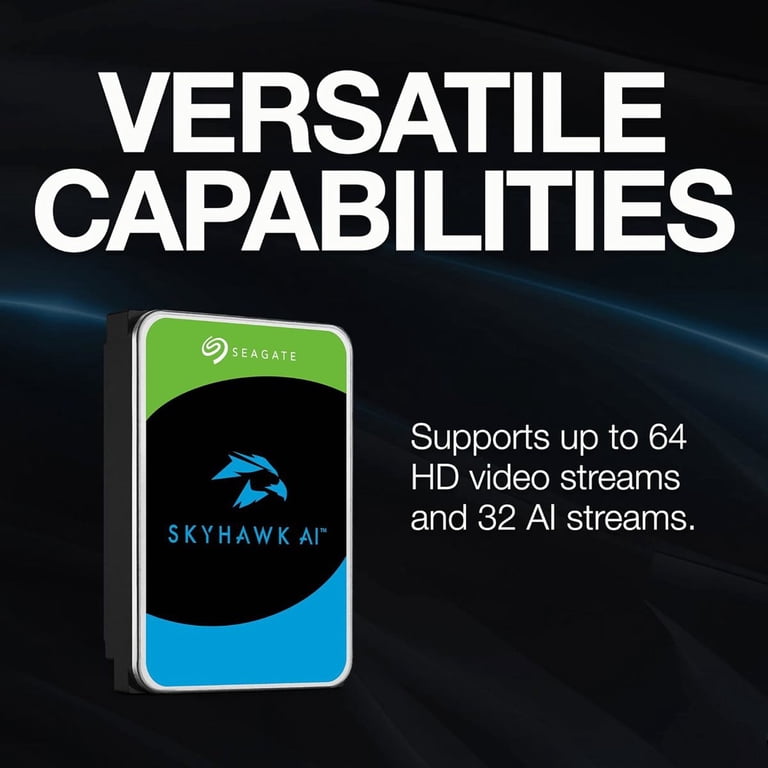 Seagate Skyhawk AI 16TB Video Internal Hard Drive HDD 3.5 Inch
