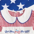 thumbnail image 6 of Staki Toddler Baby Girl Dress Memorial Day Embroidery Smocked Plaid Ruffle Dresses Summer Clothes 4th of July Outfit,4-5 Years, 6 of 6
