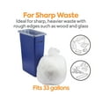 thumbnail image 3 of Staples Coastwide Professional 30-33 Gallon Trash Bag 33" x 39" Low Density 0.9 mil Clear 150, 3 of 7