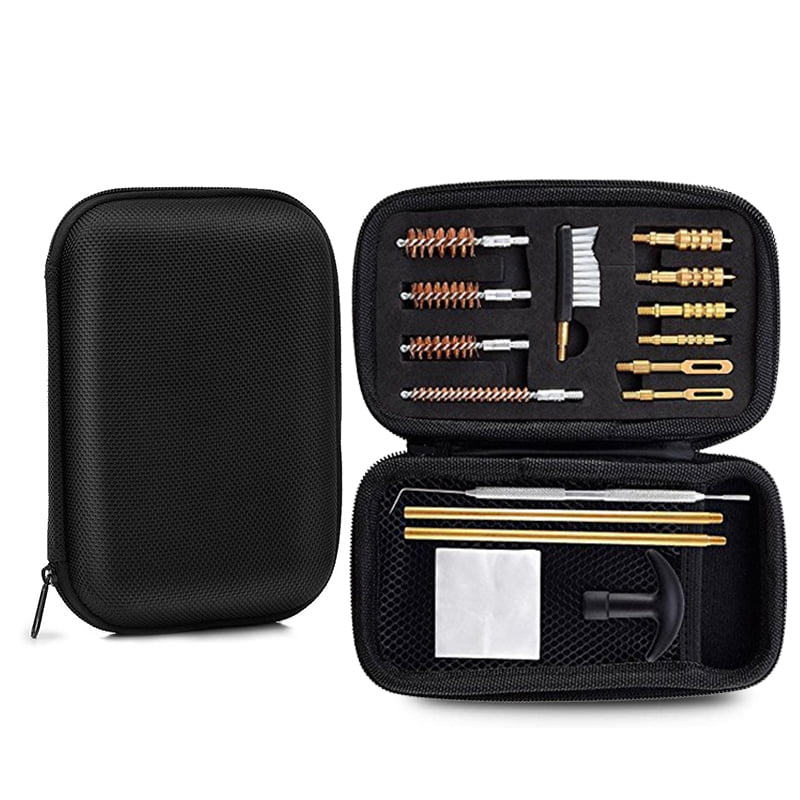 Universal Gun Cleaning kit .22.357.38,9mm.45 Caliber Brush and Jag Cleaning Kit 