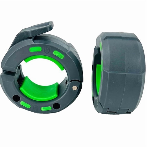 Quick Release Barbell Collars,Diameter Standard Bar Dumbbell Lock Clips for Weight Lifting,Gym Fitness & Bodybuilding B,2 x Barbell Collars,Grey