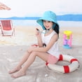 thumbnail image 2 of JAJAHO Outdoor Kids Sun Hat With Neck Flap UPF 50+ Quick Dry Adjustable Beach Hats For Boys Girls Travel Fishing Headwear, 2 of 3