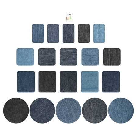 20 Pcs Leopard Spot Iron On Patches Cloth Elbow Patches Elbow Sewing Patch Repair DIY Patches Ironing Knee Patch