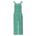thumbnail image 5 of Frostluinai Romper for Women Summer Casual Jumpsuits Loose Fit Adjustable Strap Wide Leg Overalls Plus Size Trandy Plaid Jumpers with Pocket, 5 of 5