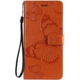thumbnail image 2 of for Samsung Galaxy A30 Case, Galaxy A20 Case PU Leather Butterfly Embossing Flip Wallet Cover Fold Stand Smartphone Phone Case for Samsung Galaxy A30 / A20 Butterfly Orange KT, 2 of 12