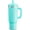 Aquamarine Blue, variant on 40 oz Tumbler with Handle and Straw: Stainless Steel Insulated Tumbler Keeps Cold for 24 Hours, Leakproof Travel Cup Fits in Cup Holder and BPA-Free, Black Night