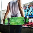 thumbnail image 7 of 33"x9" Skateboard Grip Tape Protector Sheets Nonslip Protection Griptape Sheet for Outdoor Sports Green Ink Splatter Pattern, 7 of 7
