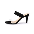 thumbnail image 7 of Unique Bargains Women's Clear Strap Stiletto Heel Slides Sandals, 7 of 7