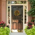 thumbnail image 5 of Hvmvliv Fall Door Wreath Artificial Red Leaves Wreath - 15In Large Size Fall Wreath For Front Door Wall Window Decoration A, 5 of 7
