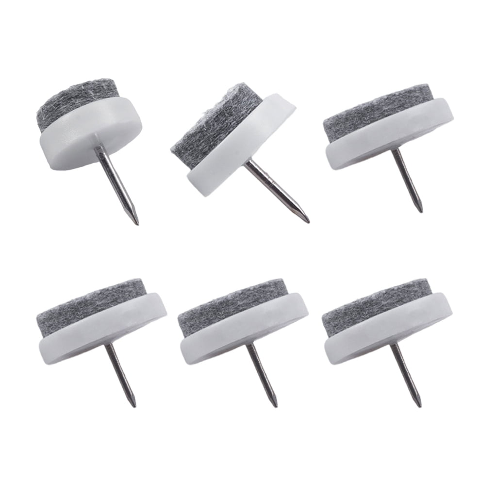 200Pcs Nails-On Noises Reduction Felt Pad Heavy Duty Chair Leg Cushions Furniture Leg Bottom Feet Glides Floor Protector