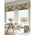 thumbnail image 6 of Vintage Birdhouse Valances for Windows, Spring Floral Birds Botanical Light Filtering Kitchen Curtains, Rod Pocket Window Valance Curtains for Living Room Bedroom, 60" W x 18" L, 2 Panels, 6 of 9