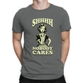 thumbnail image 2 of Shhh Nobody Cares Retro Graphic Men's T-shirt, 2 of 3