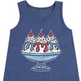 thumbnail image 3 of Instant Message - Americana - Red, White, & Blue Ice Cream Sundae - Toddler & Youth Girls A-line Dress, 3 of 6