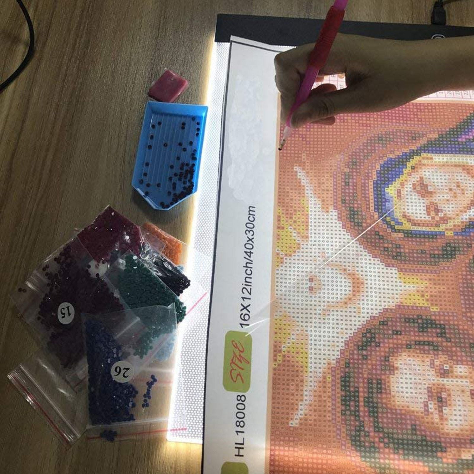 A3 Led Drawing Copy Pad Three Level Dimmable Led Light Pad Drawing Board Tracing Light Box Game Learning Educational Auxiliary Tools USB For Artist Animation Sketch Architecture Painting Board