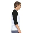 thumbnail image 2 of Expert Brand USA-Made Men's DriMax™ Athletic Baseball Shirt, White/Black, 4XL, 2 of 4