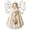 B, variant on DIY Angel Wall Hanging Fabric Angel Ornament with Layered Dress and Wire Wings for Wall Hanging Decor