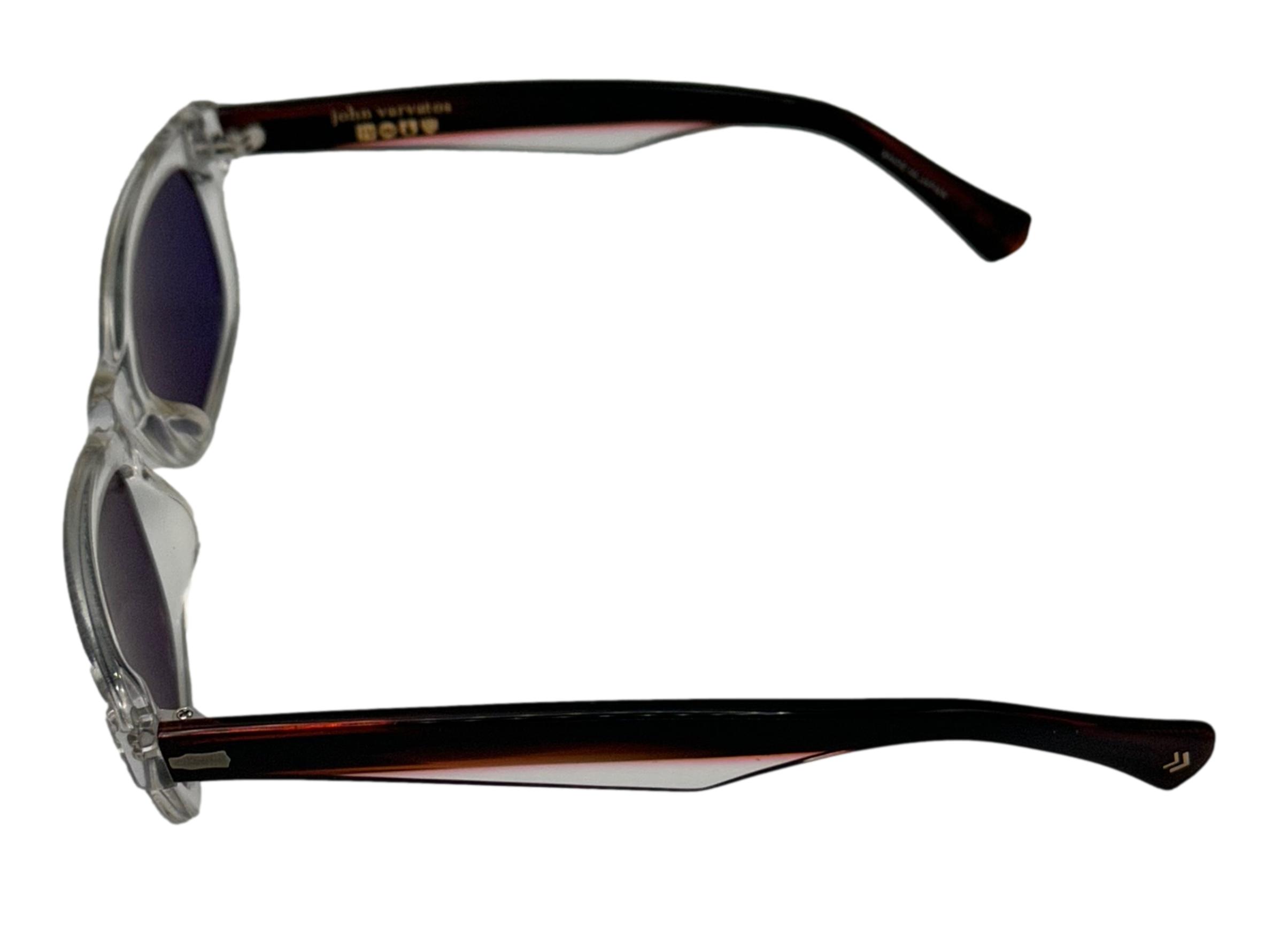 John Varvatos Grey Square Men's Sunglasses V538 CRY 52