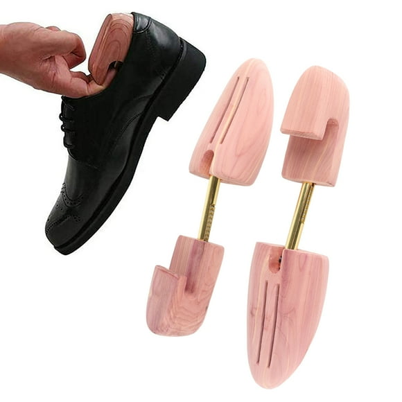 Wooden Shoe Tree, Cedar Wood Shoe Tree Stretcher Shaper, Adjustable Shoe Shape Holder Expander Extender Boot Tree For Men Women