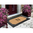 thumbnail image 2 of A1HC Natural Rubber & Coir 24x39 Monogrammed Doormat For Front Door, Anti-Shed Treated Durable Doormat for Outdoor Entrance, Heavy Duty, Low Profile, Easy to Clean, Long Lasting Front Porch Entry Rug, 2 of 7