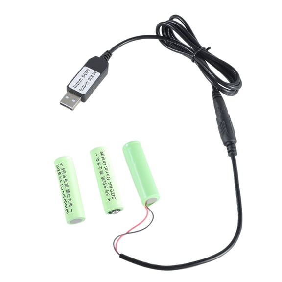 CIYISON USB 5V2A to 4.5V Dummy Battery Power Cable for 3x1.5V AA LR6 Battery Eliminators