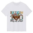 thumbnail image 4 of GDREDA T-Shirts Graphiques pour Filles, Manches Courtes, Imprimés, Tendance, Blanc, 130, 4 of 4