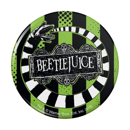 Beetlejuice Beetle Worm Pinback Button Pin