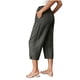 thumbnail image 4 of Pantalones de Cintura Elásticos de Pierna Ancha para Mujeres Trabajo Casual Pata Ancha Recortada Viaje Senderismo con Bolsillos Pantalon, 4 of 9