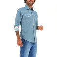 thumbnail image 2 of Camisa Vaquera Wrangler Hombre Manga Larga 49M azul M, 2 of 6