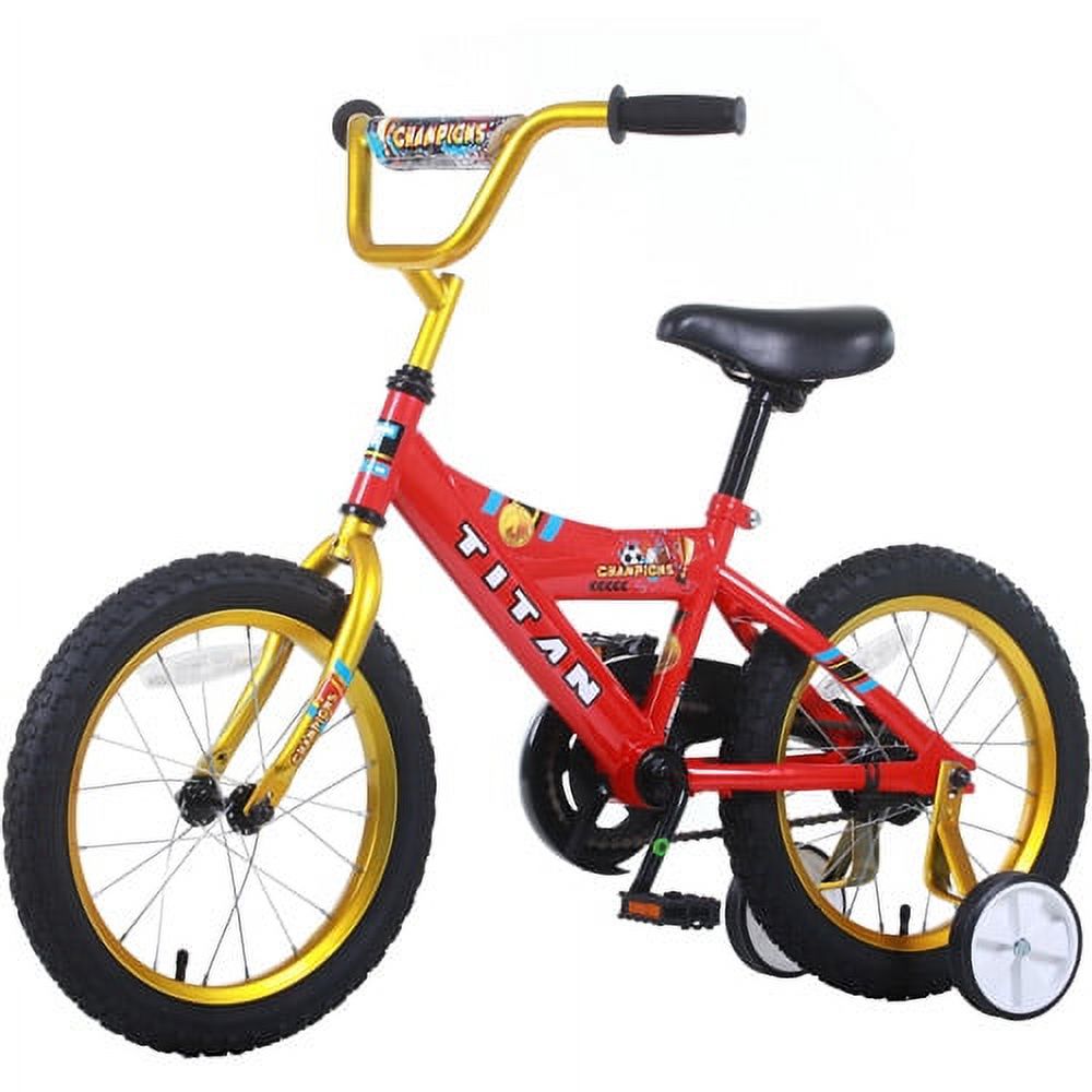 16" Titan Champions Boys' BMX Bike, Red and Gold - image 3 of 6