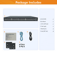 thumbnail image 2 of 48-Port PoE Gigabit Managed Ethernet Switch for AV over IP By J-Tech Digital, 2 of 9