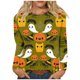 thumbnail image 2 of ICHUANYI Clearance Women's Fashion Printed Loose T-shirt Long Sleeves Blouse Round Neck Casual Tops ICHUANYI "ICHUANYI", 2 of 5